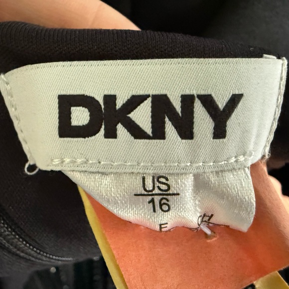 DKNY Women’s Black Fringe Dress with Tiered Design - Picture 7 of 9